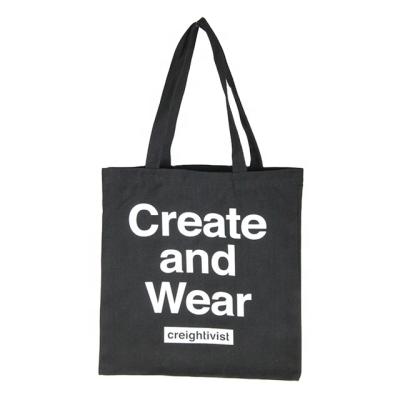 China Customized Handled Printed Cotton Canvas Shopping Bag Eco-friendly 100% Cotton Shopping Bag for sale