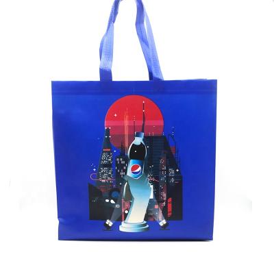 China Reusable Custom Handled Logo Shopping Bag Ultrasonic Nonwoven Bag for sale