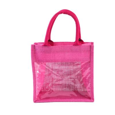 China Reusable Custom Handled Printed Large Natural Eco Friendly Shopping Tote Shopping Bag Wholesale Burlap Jute for sale