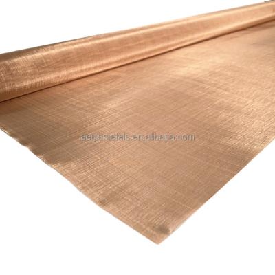 China Wear Resistance 200 220 250# Wire Pure Red Copper Metal Mesh Screen for sale