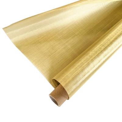 China Twill Weave Factory Price Single Brass Wire Mesh 10 20 30 40 50 60 80 100 120 150 180 200 Mesh Brass Mesh for sale