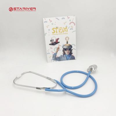 China High Quality DIY Stem Toy Stethoscope Set For Kids Educational Science Toy Kit Play House Toy for sale