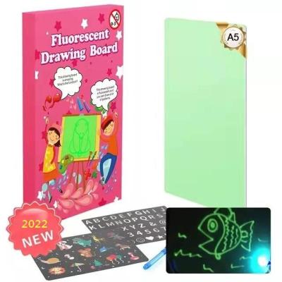 China Protective Board Drawing Glow In The Dark With Light Preschool Activities For Kids Luminous Drawing Board Educational Toy Painting Board 001 for sale