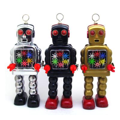 China Tinplate Vintage Tin Toys Mechanical Robot Eco Friendly Toy for sale