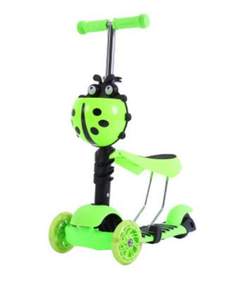 China Flashing LED 3 In 1 Three Wheel Scooter For Kids With Seat for sale