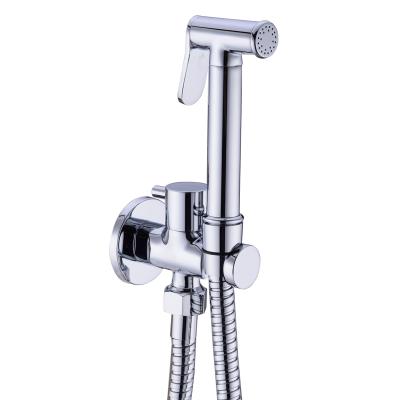 China Modern New Arrivals Chrome Brass Toilet Sprayer Hand Held Bidet Faucet for sale