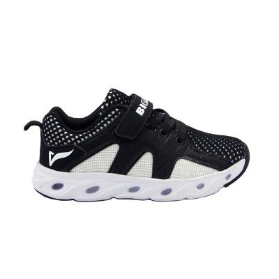 China Shoe Black Kids 2021 Latest Automatic Laces Printed Leather Kids School Shoes for sale