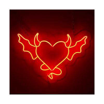 China OUTDOOR STORE supplies flex demon neon cartoon decor light bar custom party club love neon signs for sale