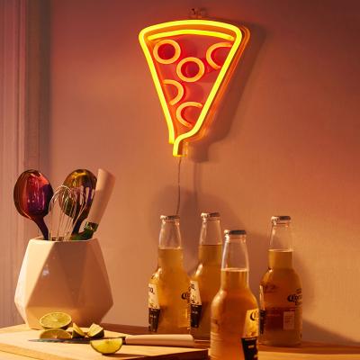 China Indoor decoration of office/hotel/bar/shop/club etc. Customs Lead Electronic Neon Sign Letters Signs PIZZA OPEN Neon Sign For Diners And Restaurants for sale