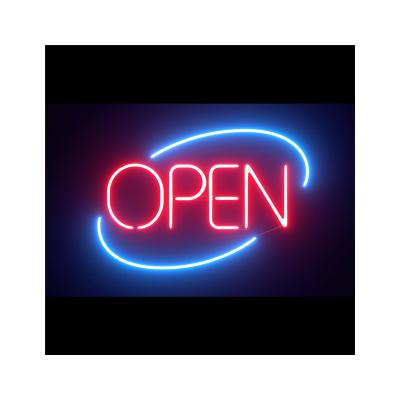 China Open Sign 2021 New OUTDOOR STORE Design Hanging Colorful Acrylic Logo Led Neon Light Signs For Barber Shop Signs Wall Decor for sale