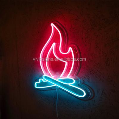 China Home / party / bedroom / hotal / park NS43 / 48cm neon custom led light neon signs board letters led light signage custom fire led neon sign for sale