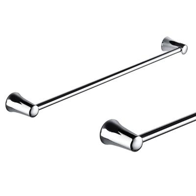 China With Hook Suppliers Chinese Factory Selling Screw Bathroom Towel Rack Zinc Alloy Single Rail Towel Rack Bar For Wall for sale