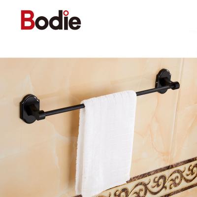 China Romantic Bathroom Accessories Aluminum Alloy Bar Wall Mounted Single Towel Rack For Bathroom for sale