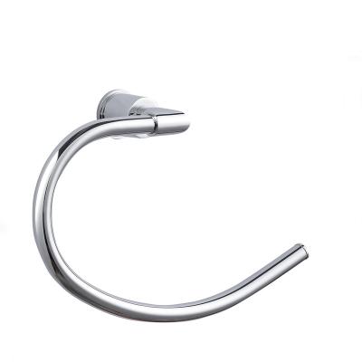 China Modern Bathroom Accessories High Quality Zinc + Stainless Steel Towel Ring for sale