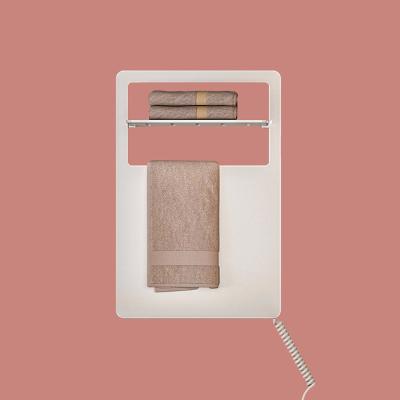 China Heater Modern Bathroom Accessories Wall Mounted Electric Heater Heated Smart Graphene Rail Drying Towel Electric Towel Rack for sale