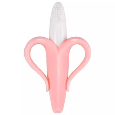 China Eco-friendly Silicone Toothbrush Attractive Toy Baby Have Fun With Tooth Brushing for sale