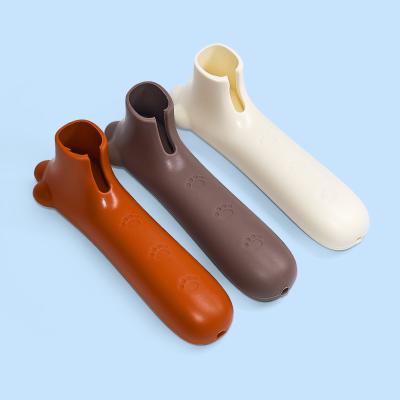 China Custom Cabinet Doors Soft Color Comfortable Custom Door Handle Covers Silicone Safety Door Knob Cover for sale