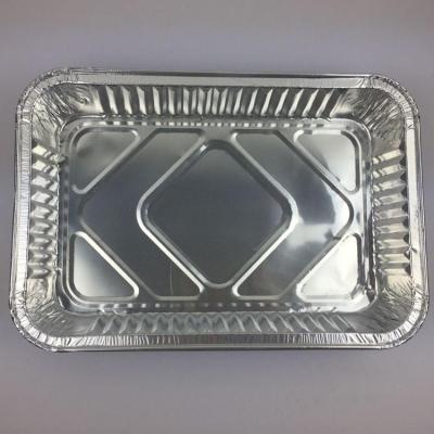 China Food Grade Aluminum Foil Heater Container Plate Eco - Friendly Takeaway Microwave for sale