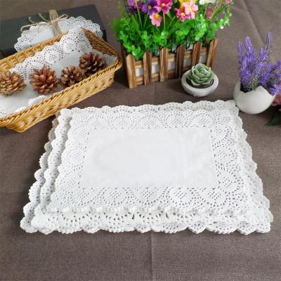 China Sustainable Party Dining Table Mat Paper Bamboo Paper Placemats à venda