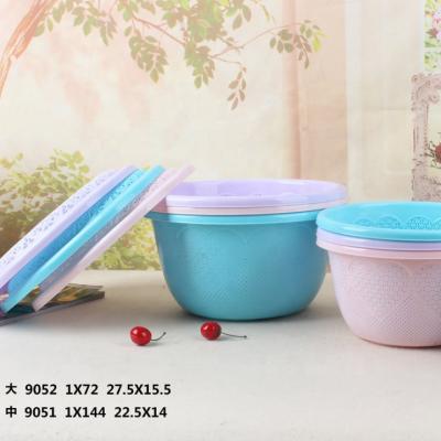 China Sustainable Kitchen Filtering Water Baby Basket Fruit Washing Plastic And Plastic Rice Sieve Bread Basket for sale