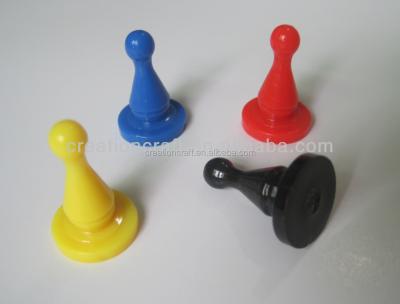 China Plastic Plastic Board Game Tokens With Dice - Plastic Gambling Pawns for sale