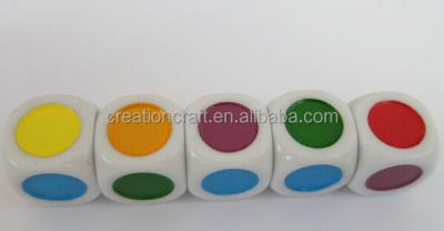 China Acrylic/resin plastic 6 different colors 16mm, 19mm matrix - red, yellow, blue, green, orange, purple for sale