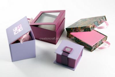 China Handmade Rigid Flat Foldable Handmade Cardboard Box Set Box for sale