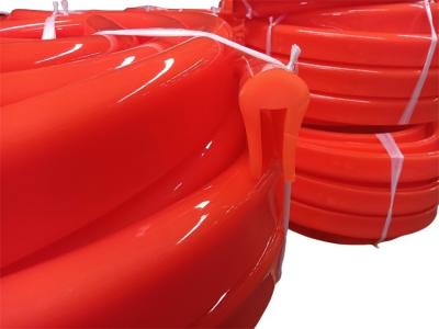 China 75 A Hardness PU Extruded Products Curved Belt Polyurethane Edge Sealing Strips for sale