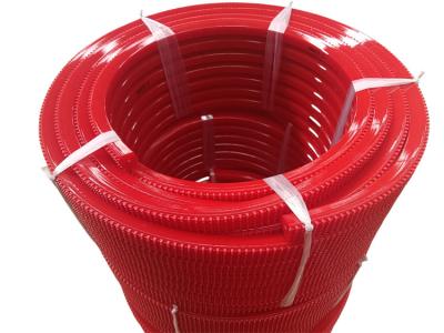 Chine Longueur personnalisée Polyuréthane Super Grip ceinture de couleur rouge résistant aux chocs à vendre