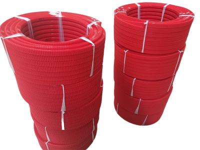 China Red Color Polyurethane PU Super Grip Belt For Ceramic Transmission Line for sale