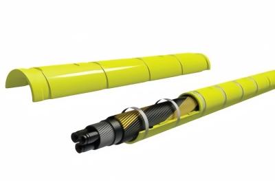 中国 ポリウレタンケーブル保護管 85 A 硬さ PU 潜水艦保護管 ポリウレタン海底ケーブル管 販売のため