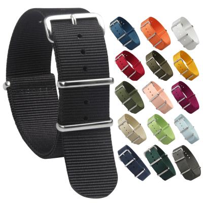 China Zulu Factory Custom High Quality NATO Strap Fabric Watch Strap Wrist Belt Nylon Watch Band for sale