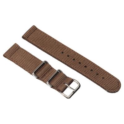 China NATO Zulu Strap Factory Wholesale NATO Strap Custom 2 Pieces Watch Straps Brown Fabric Nylon Watch Bands for sale