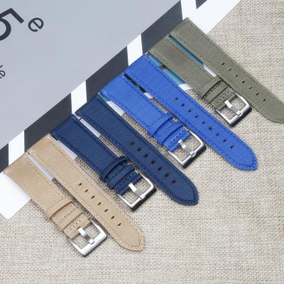 China NATO Strap/Watch Band High Quality Sailcloth Cordura Leather Watch Straps for sale