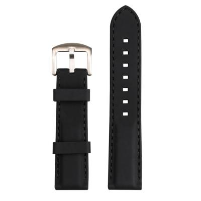 China Factory Wholesale Rubber Fashion 20mm 22mm Black Silicone Smart Diving Wrist Watch Strap From ZOVNE for sale