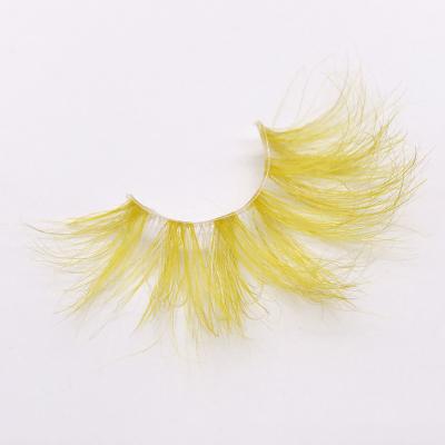 China Private Label Customized Long Lasting 3d Real Mink Color Eyelashes Direct Selling Prices for sale