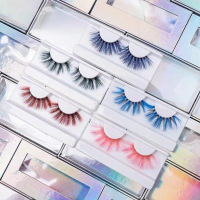 China 2022 New Arrival Natural Soft Color 3D 25mm Mink Lashes Wholesale Eyelash Extension for sale