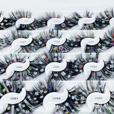 China Natural Soft FREE LINES VEGAN MINK DIY EYELASHES HANDMADE WITH FLOWER for sale