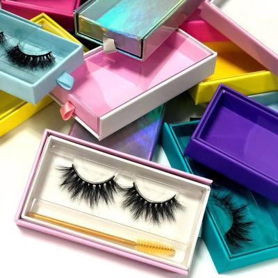 China Wholesale 6d fake mink eyelashes natural soft real mink eyelashes 15mm 25mm fluffy mink eyelash seller with eye lash cases packaging bag lashesh box for sale