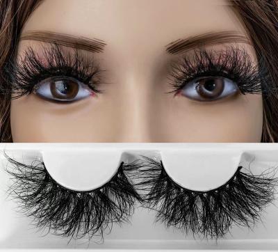 China Real Natural Soft Hot Selling Siberian Dramatic Mink 25mm 3D Mink Eyelashes Lashes With Custom Box for sale