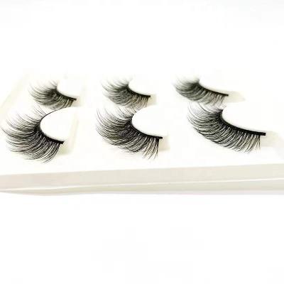 China 3d cosmetic lashbeauty wholesale private label false synthetic silk eyelashes soft natural for sale