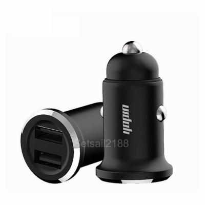 China Universal Auto Car USB Charger Dual USB Car Charger LED QC3.0 2.1A Fast Phone Car Charger for sale