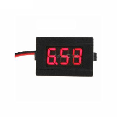 China Mini Digital LED DC 4.5-30V Voltage Volt Meter Voltmeter DC 0.36 Inch VD33 Green Blue Red 34*23*17mm for sale