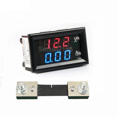 China 0.28 Inch Digital Ammeter YB27VA Digital Voltmeter Ammeter YB27VA Digital Ammeter Voltage Volt Amp Ampere Meter DC 3.5-30V 100A for sale