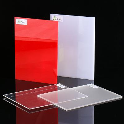 China Advertise JTC Factory Acrylic Sheet Clear 5 x 7 Colored Transparent Plastic Sheet for sale