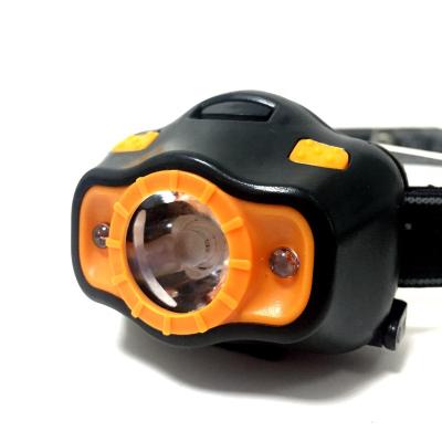 China AAA Camping Battery Power 1 Watt Head Lamp RED IP44 Waterproof And 2 SOS LED Beam Light Battery Power for sale