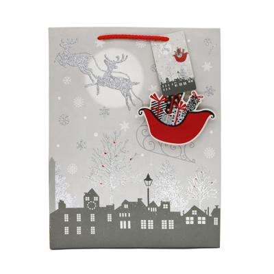 China 2021 3D Shopping Paper Christmas Gift Recyclable Dust Bag for sale