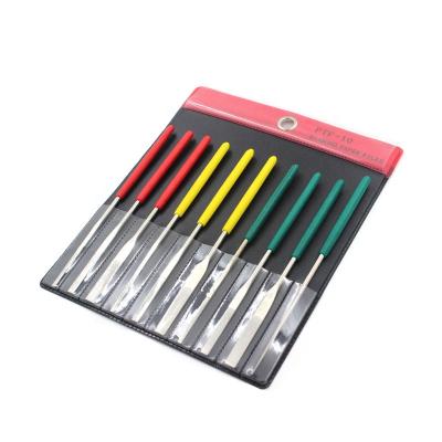 China Emery Plated Diamond File PTF-10 10 PCS/set Polishing and Balancing Flat File for sale