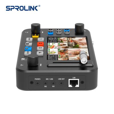 China Meeting Room 5.5 Inch 4x Camera Controller Broadcast Livestream Production Professional Changer All In One Show Mixer Video Changer for sale