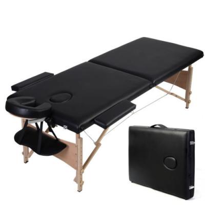 China Traditional Portable Wooden Folding Bed Sponge Folding Massage Table Filling Bed for sale